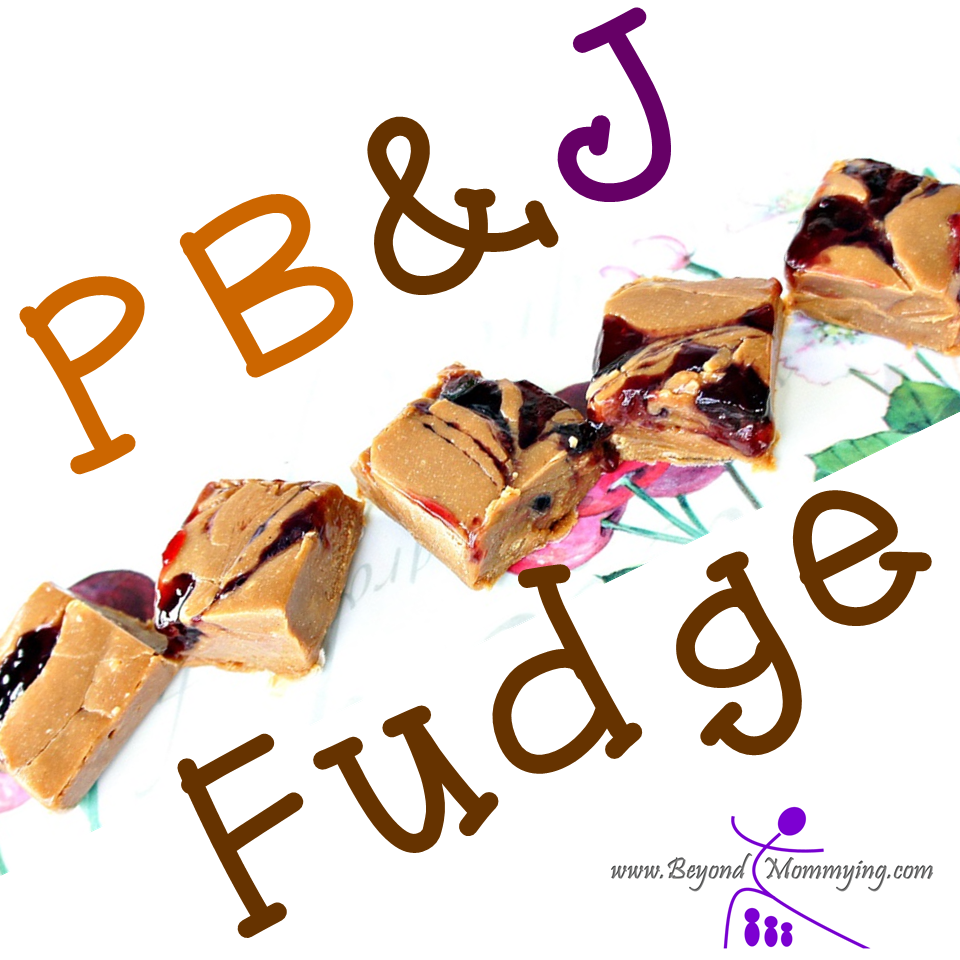 This super-simple peanut butter jelly fudge recipe makes a great treat at Christmas-time... Or anytime!