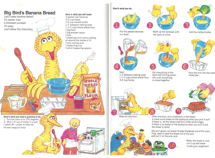 Big Bird's Banana Bread