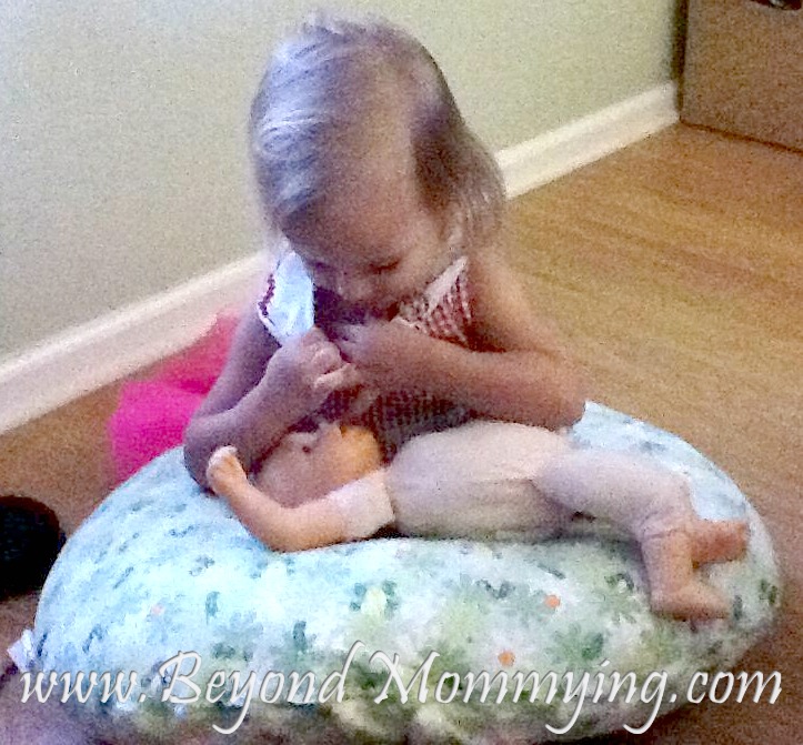 sleeping on boppy pillow in crib