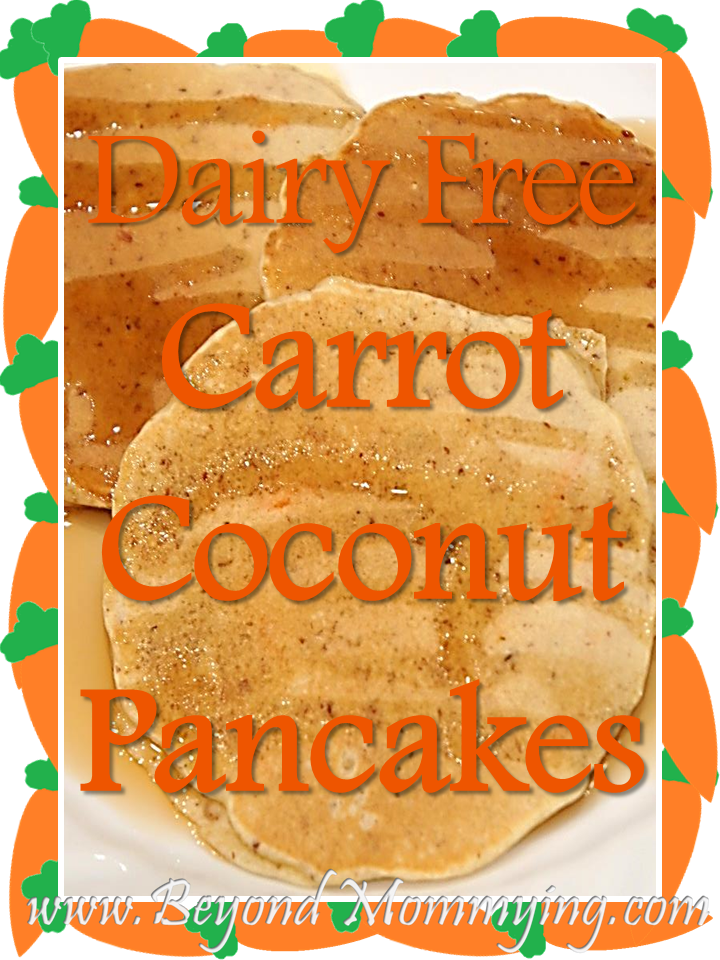 Dairy Free Carrot Coconut Pancake Recipe