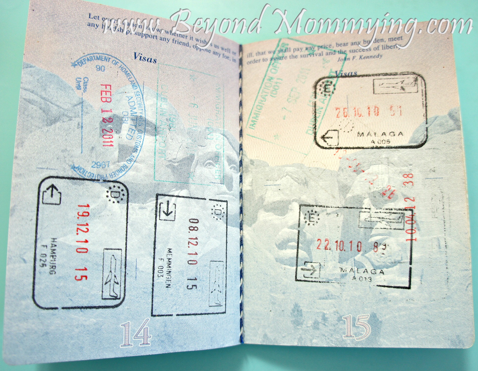 s passport visas