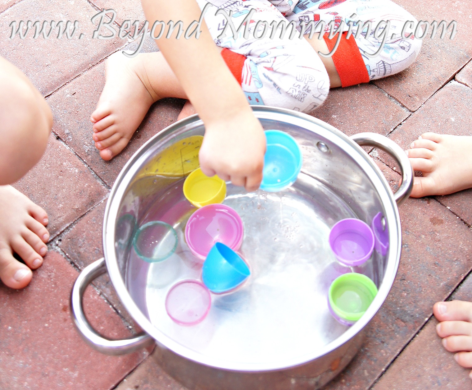 Waterplay with Plastic Easter Eggs