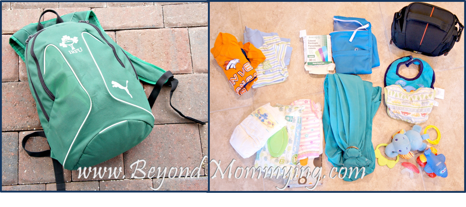 What to pack for Disney in the Diaper bag