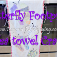 Butterfly Footprint Teatowel Crafts