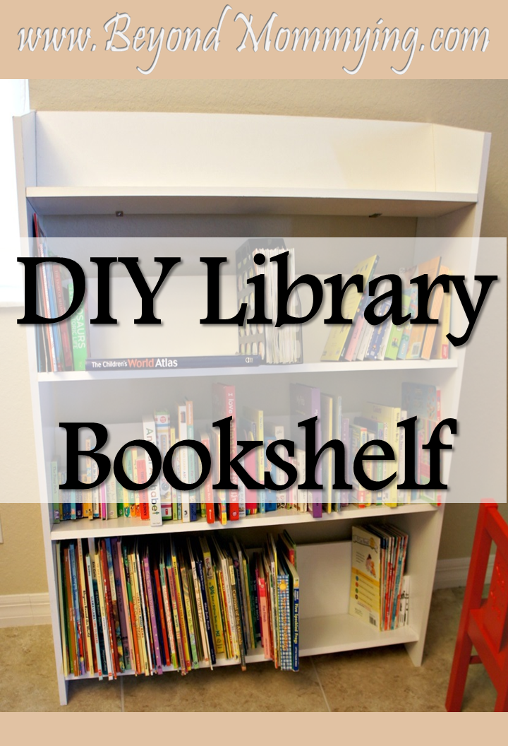 DIY Library style bookshelf