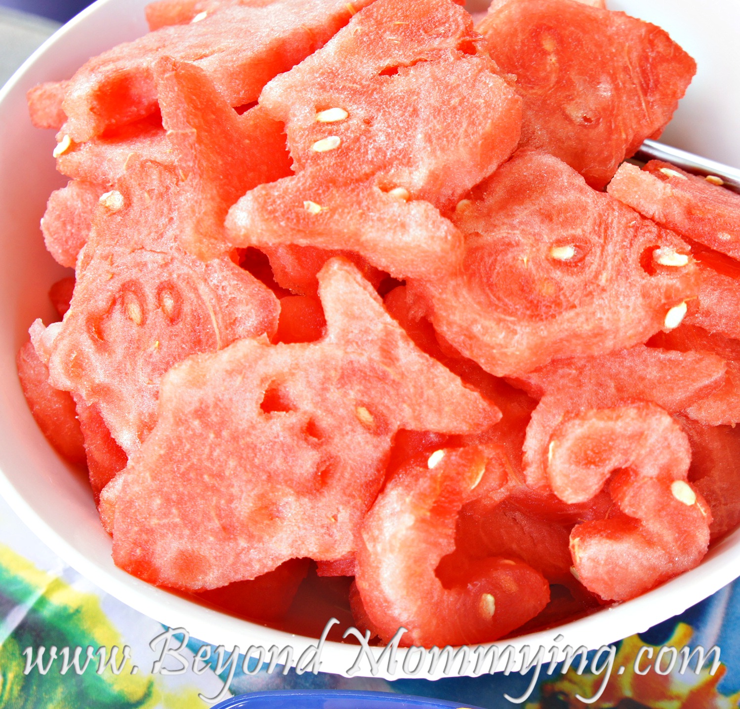 Menu for an Under the Sea Party: Watermelon Cutouts