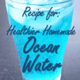 Recipe for a healthier homemade version of Blue Coconut Ocean Water Soda