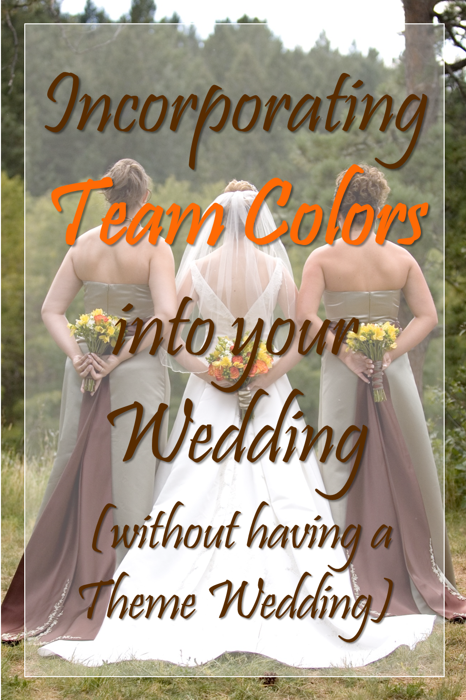 team colors wedding