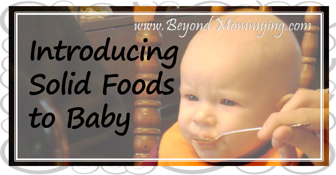Introducing solid foods to baby: how and when to introduce what foods and a printable checklist of solid foods to introduce to baby.