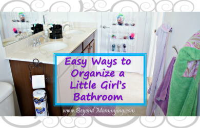 Tips and Tricks for organizing a Little Girl's Bathroom