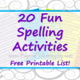 20 fun spelling activities to let kids be creative and active while learning.