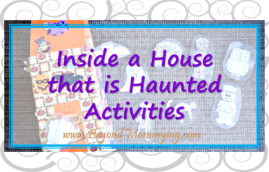 Activities for Inside a House that is Haunted book including printable characters