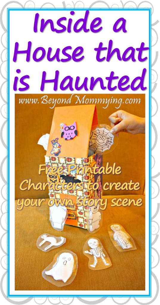 Activities for Inside a House that is Haunted book including printable characters 