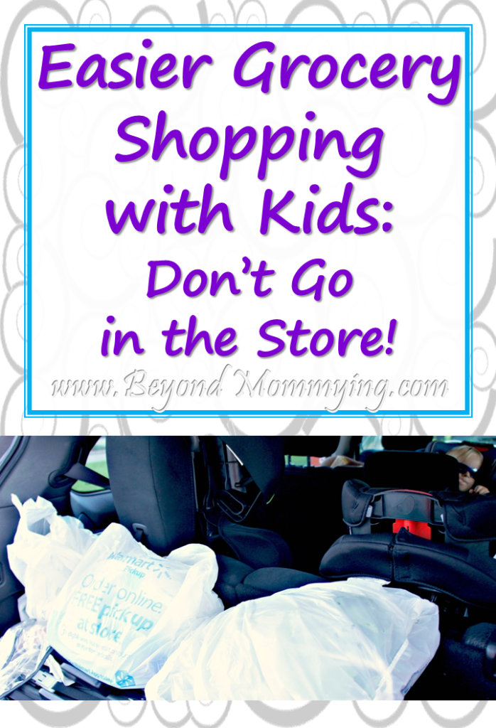 Easy Grocery Shopping with Kids: Use the Walmart Grocery Pickup Service and don't even go in!