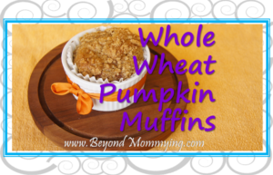 Recipe for Whole Wheat Pumpkin Muffins