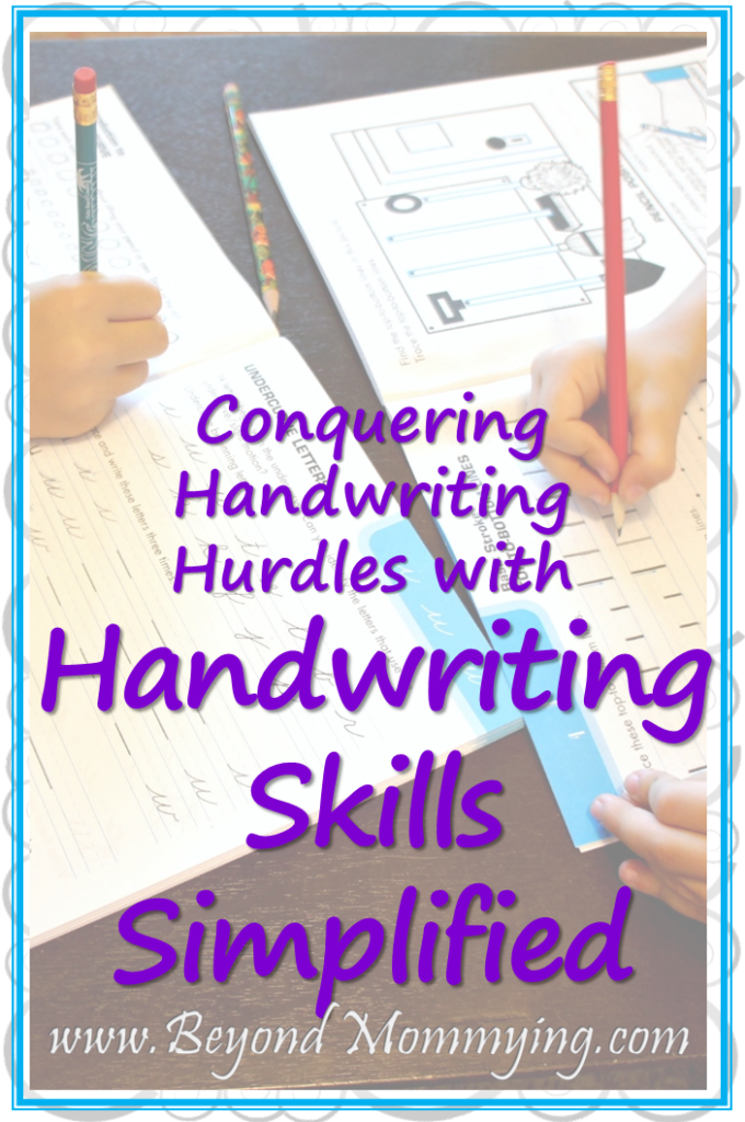 Review of the Handwriting Skills Simplified program for painlessly teaching print/manuscript and cursive handwriting with homeschooled kids or for extra practice [ad]