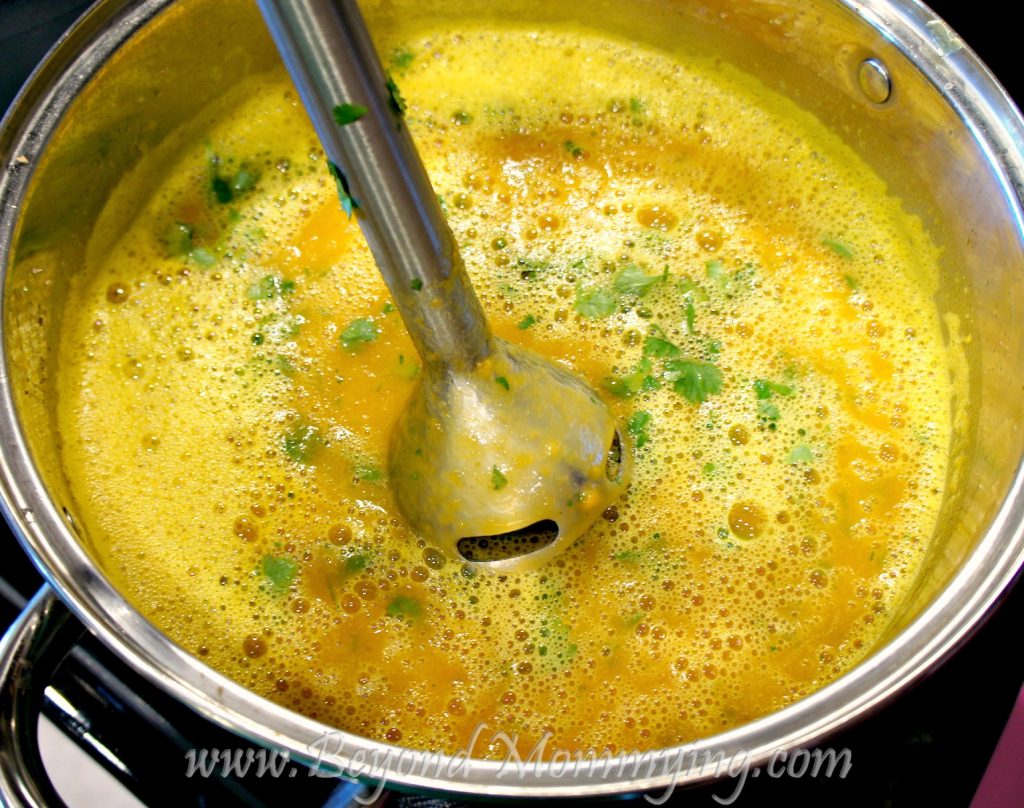 Recipe for an easy and delicious traditional Irish Carrot and Coriander Soup using only a few basic ingredients, perfect for St. Patrick's Day.