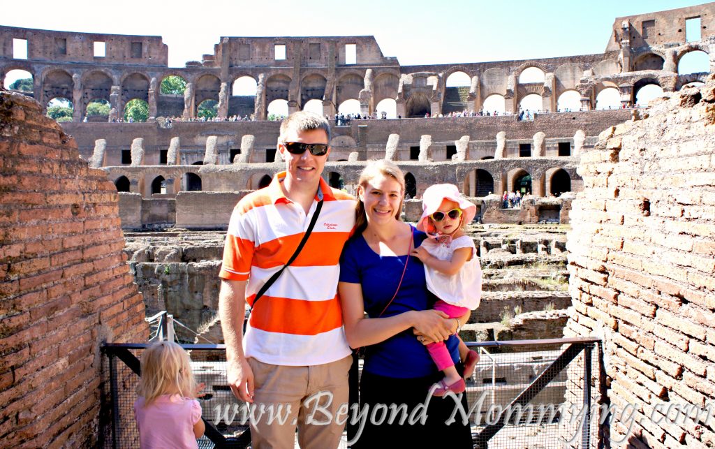 Traveling to Rome with Kids: visiting the Colosseum