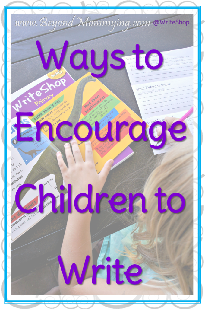 Ideas to encourage to children to write more often by using their individual interests through journaling, research, writing letters, making books and make believe play and grab a FREE Printable KWL research Pamphlet. [ad]