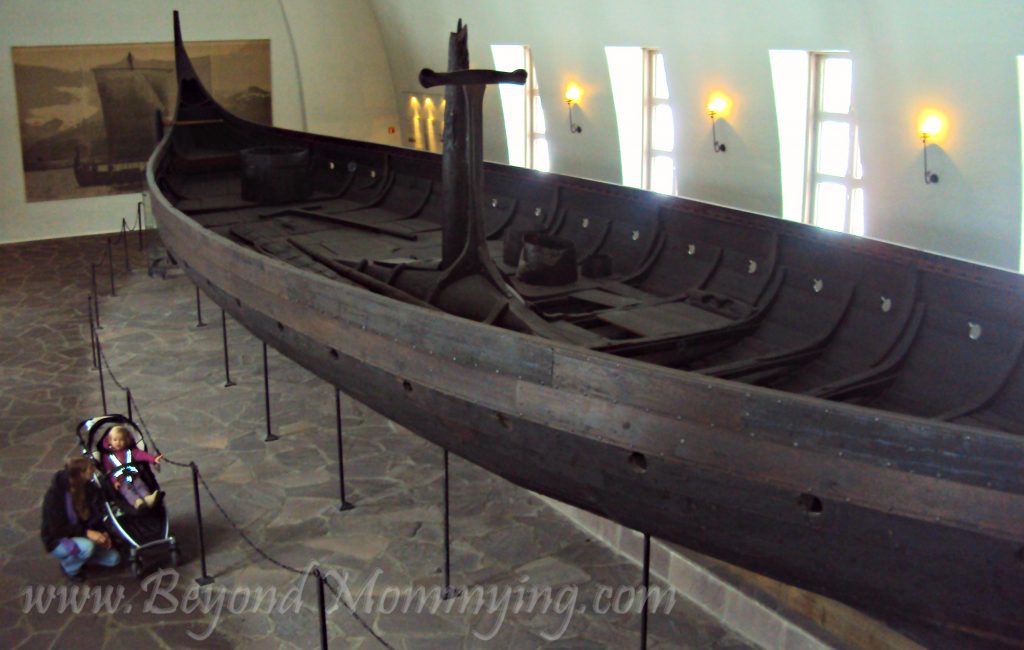 Visiting the Viking Ship Museum when traveling to Oslo with kids