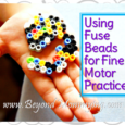 Using fuse beads is a great way to promote fine motor development and give preschoolers the chance to practice their fine motor skills.