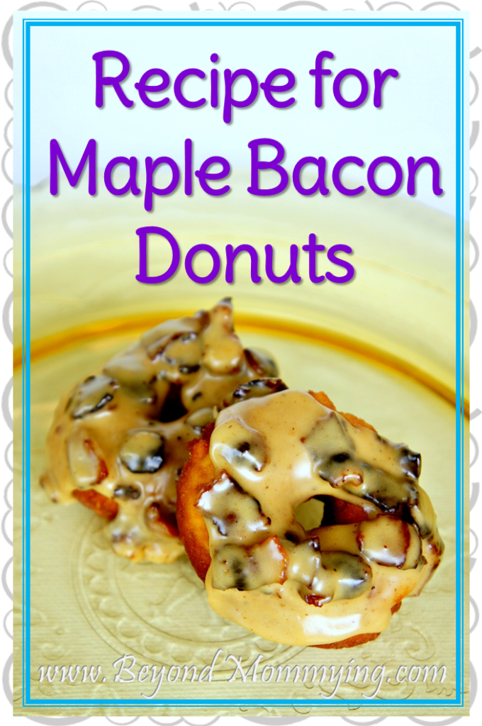 Maple Bacon Donut Recipe: Simple recipe for Maple Bacon Donuts using basic ingredients and easy enough kids can help.