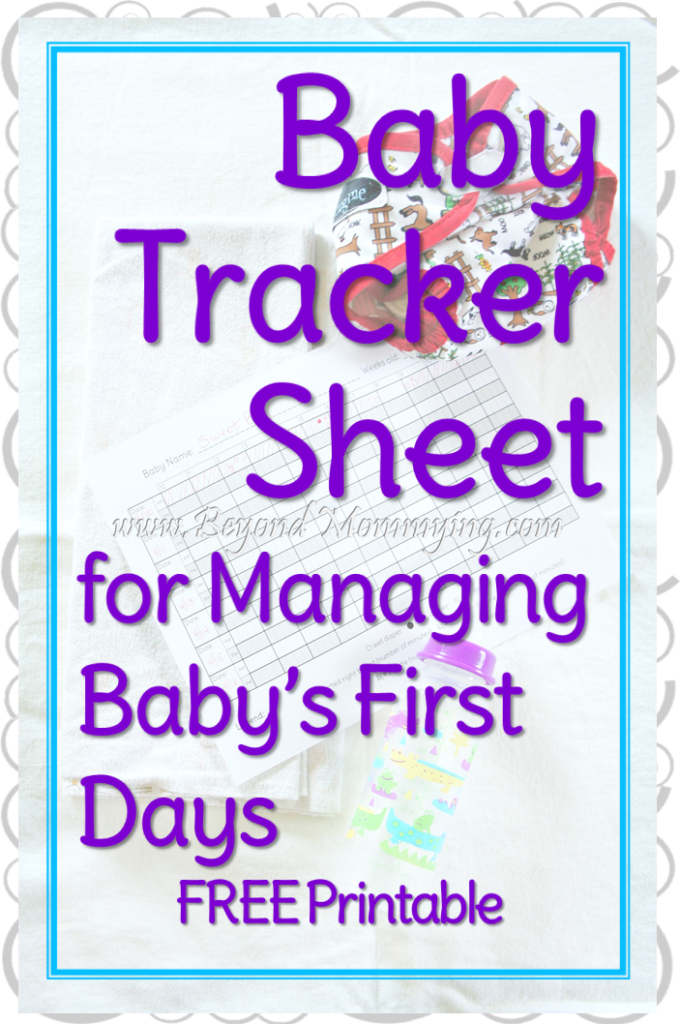 Baby's first days can be a blur of feeding, diapers and hoping for sleep. Free printable baby tracker helps record baby's day and find patterns in behavior.