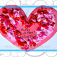 Easy preschool Valentine's Day Craft card using tissue and contact paper. Easy Valentine's card for toddlers and young children to make.