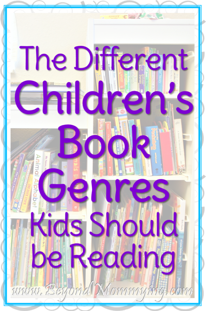 Definitions and examples of all the different children's book genres that kids should be reading regularly to help become a well-rounded reader.