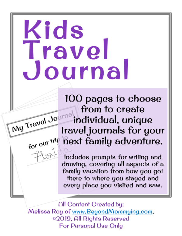 Kids Travel Journal - Beyond Mommying