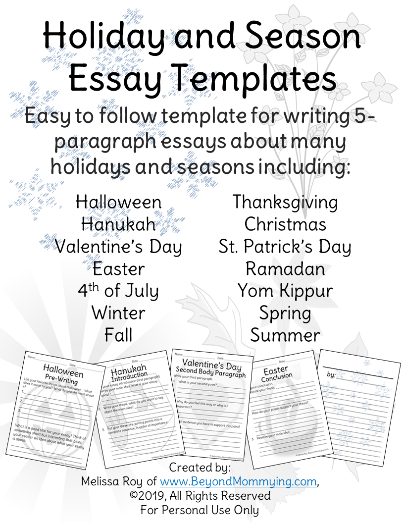 easy essay format template